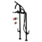 Aqua Vintage CCK8100DKL Freestanding Tub Faucet with Supply Line, Stop Valve, Matte Black CCK8100DKL - alternate 1